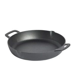The Big One 13-in. Pre-Seasoned Cast-Iron Pan with Pour Spout